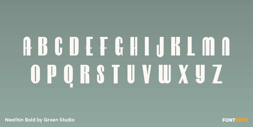 Neothin Bold Font Poster #2