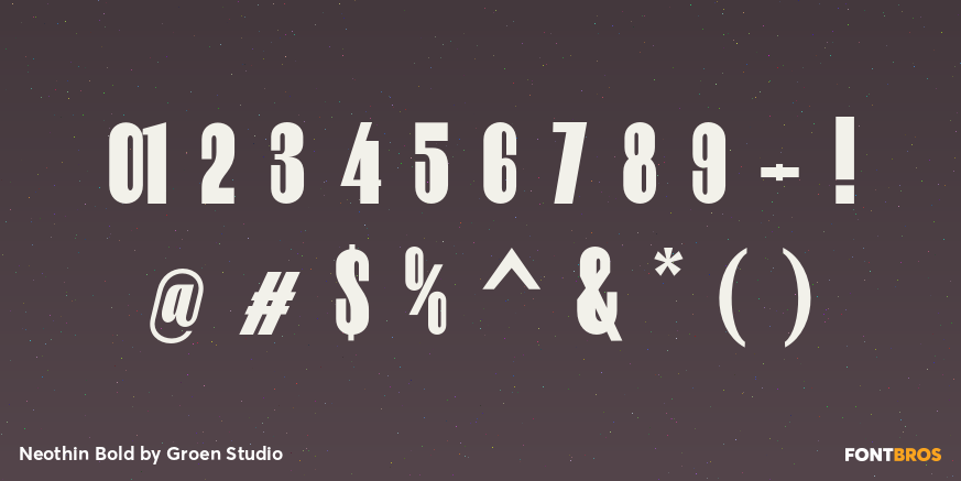 Neothin Bold Font Poster #4