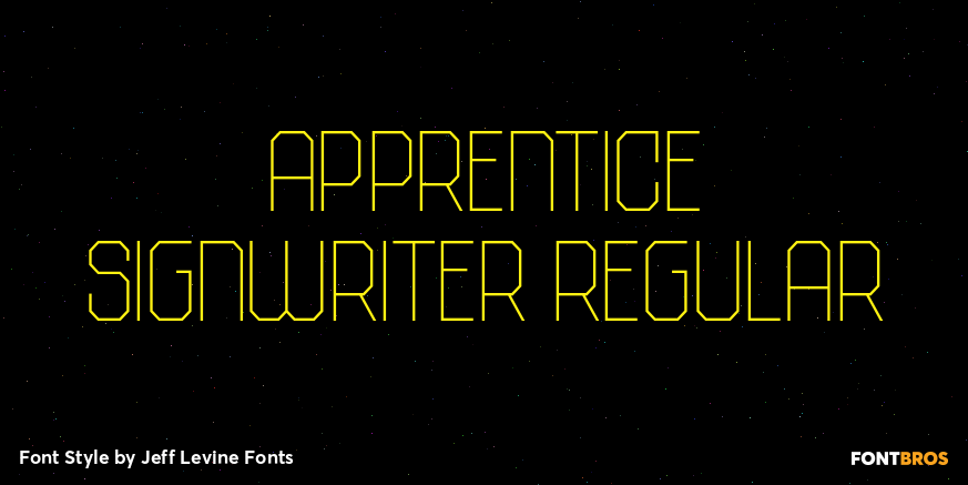 Apprentice Signwriter Regular Poster