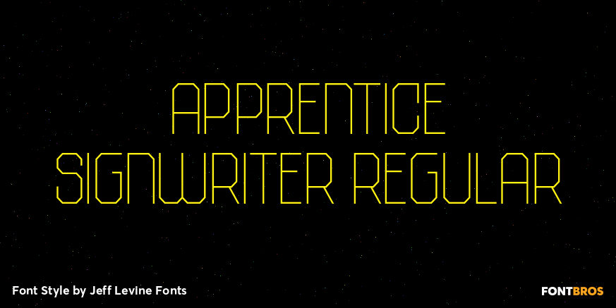 Apprentice Signwriter Regular Poster