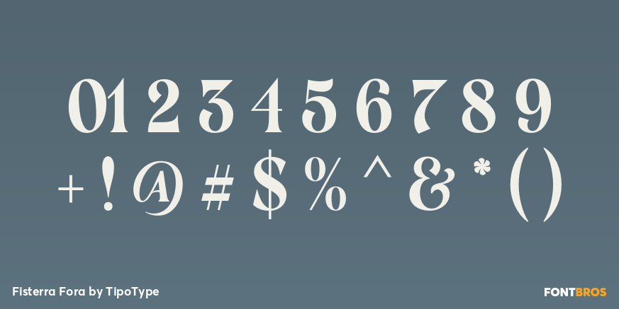 Fisterra Fora Font Poster #1