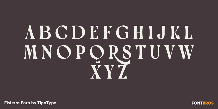 Fisterra Fora Font Poster #1
