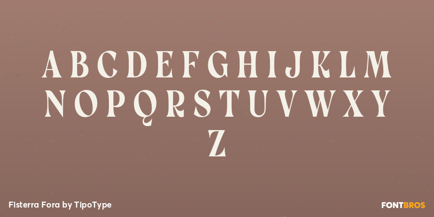 Fisterra Fora Font Poster #1