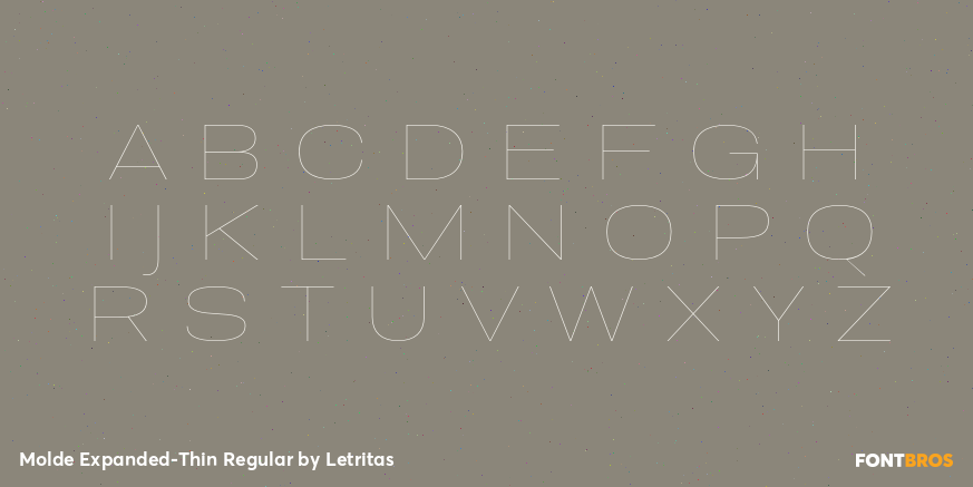 Molde Expanded-Thin Regular Font Poster #2