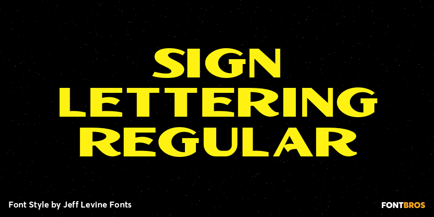 Sign Lettering Regular Poster
