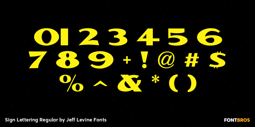 Sign Lettering Regular Font Poster #1
