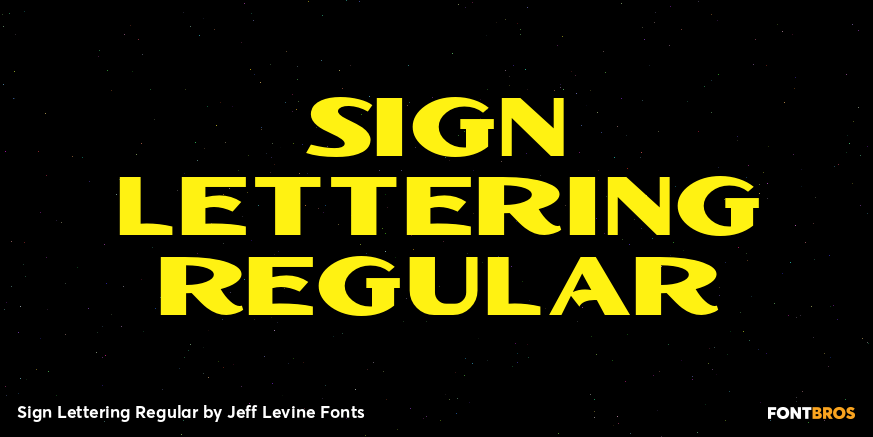 Sign Lettering Regular Poster