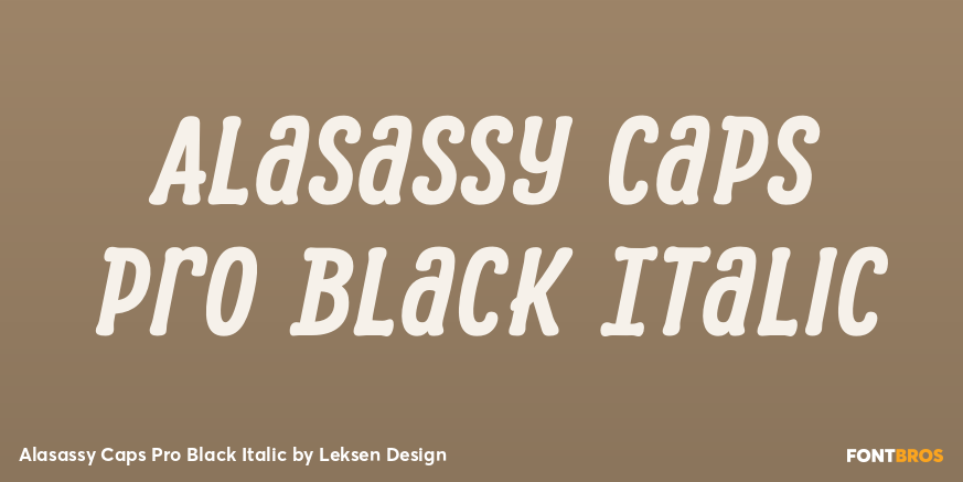 Alasassy Caps Pro Black Italic Poster