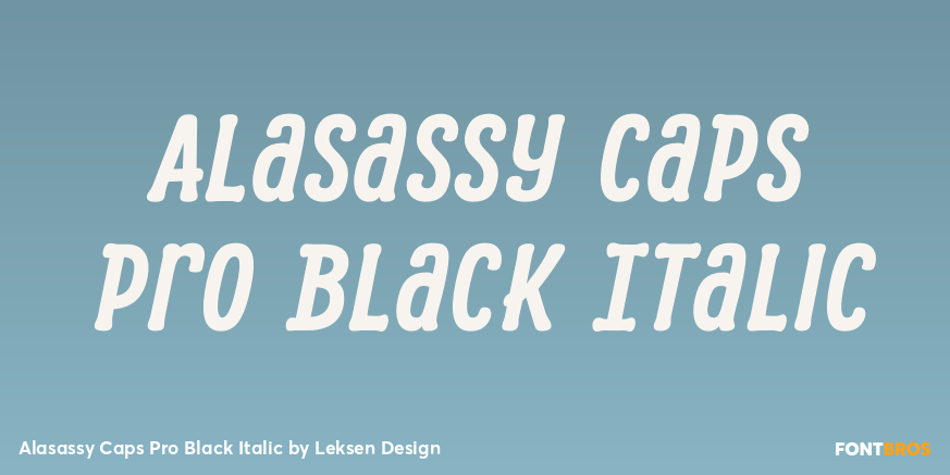 Alasassy Caps Pro Black Italic Poster