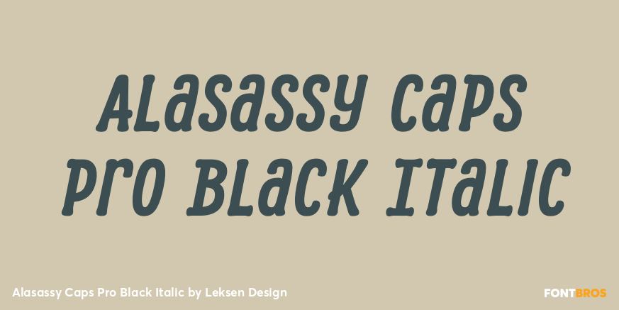 Alasassy Caps Pro Black Italic Poster