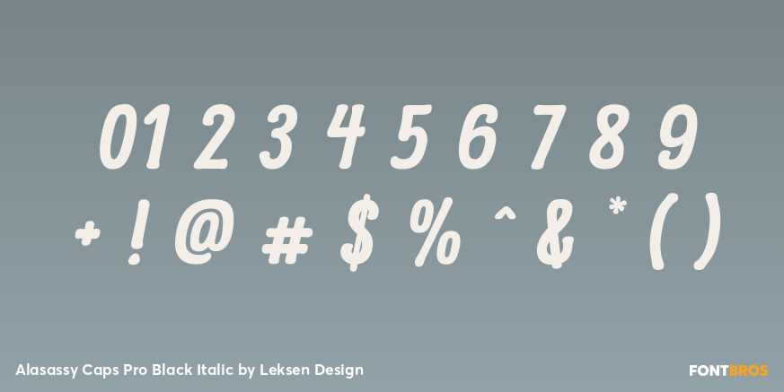 Alasassy Caps Pro Black Italic Font Poster #4