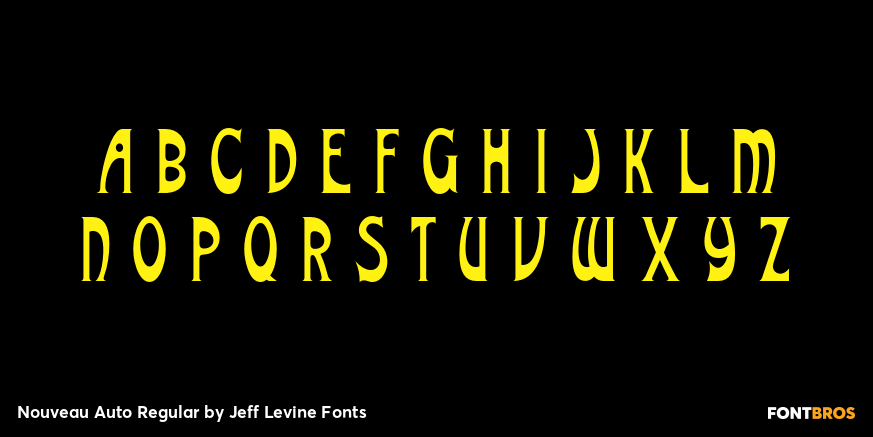 Nouveau Auto Regular Font Poster #2