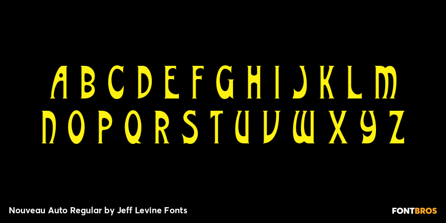 Nouveau Auto Regular Font Poster #3