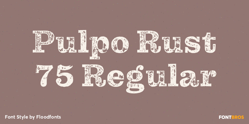Pulpo Rust 75 Regular Poster