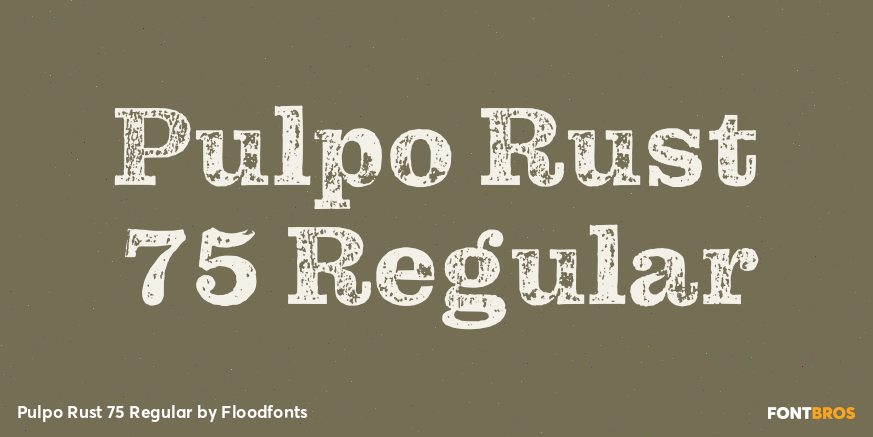 Pulpo Rust 75 Regular Poster