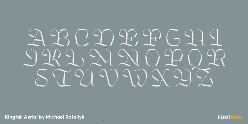 Kingfall Aerial Font Poster #1