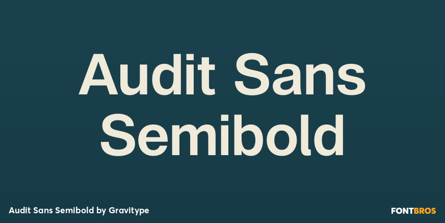 Audit Sans Semibold Poster