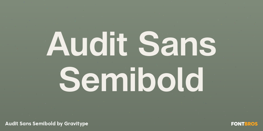 Audit Sans Semibold Poster