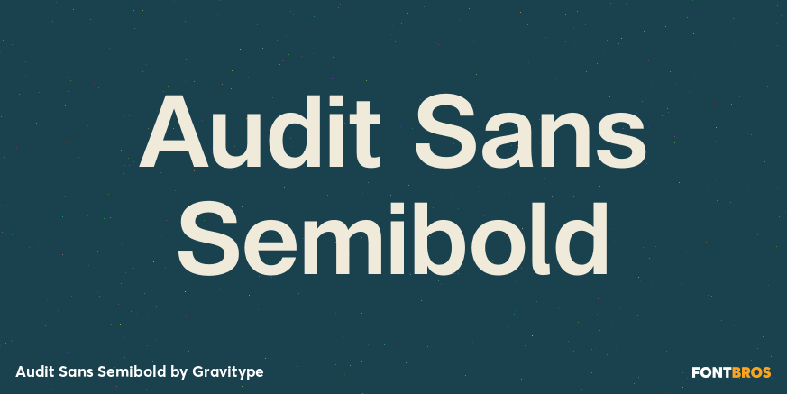 Audit Sans Semibold Poster