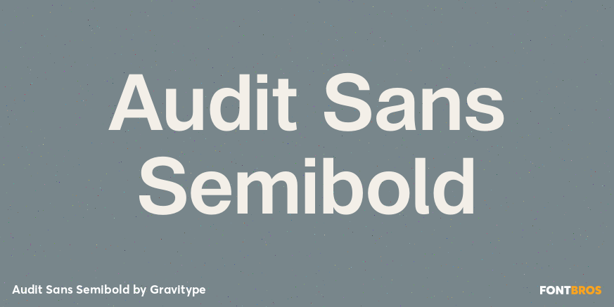 Audit Sans Semibold Poster