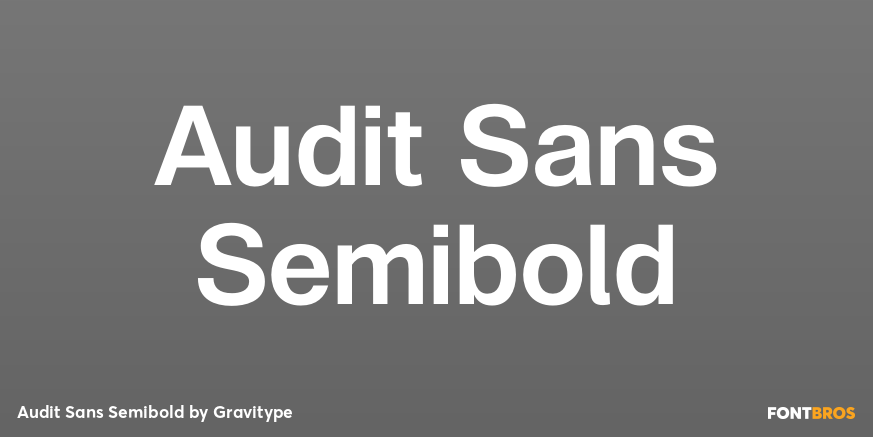 Audit Sans Semibold Poster