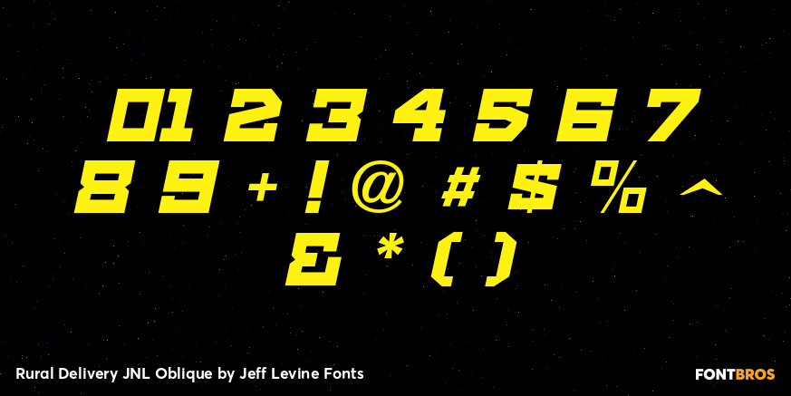 Rural Delivery JNL Oblique Font Poster #4