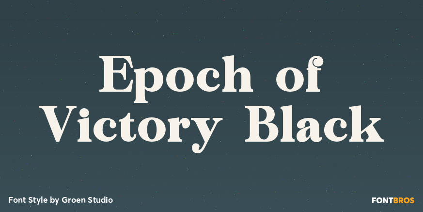 Epoch of Victory Black Poster