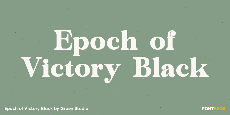 Epoch of Victory Black Poster