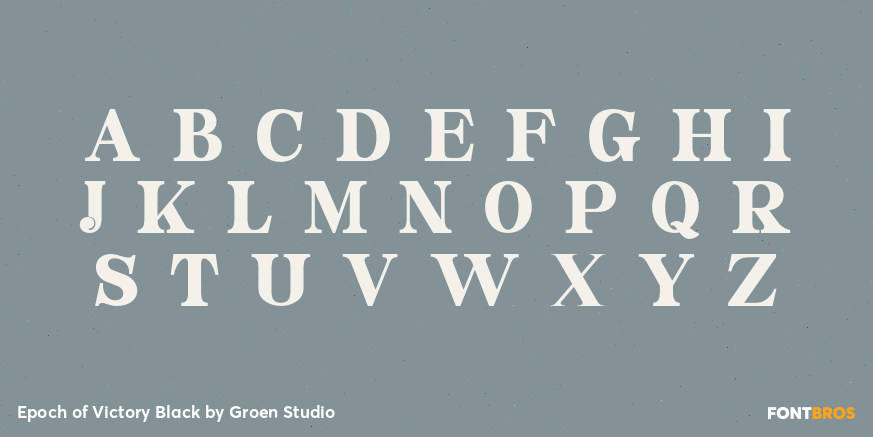 Epoch of Victory Black Font Poster #2