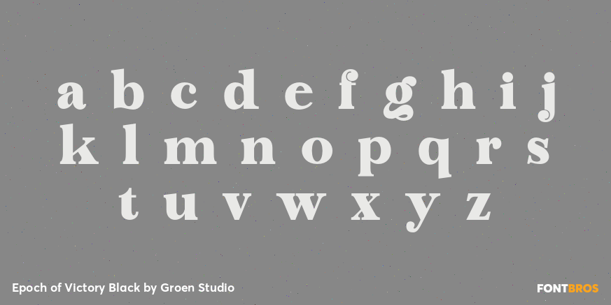 Epoch of Victory Black Font Poster #3