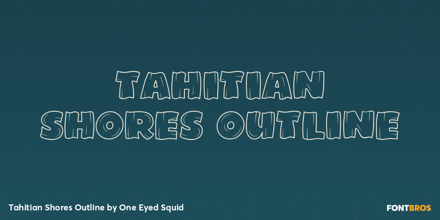 Tahitian Shores Outline Poster