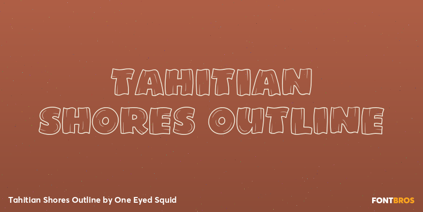 Tahitian Shores Outline Poster