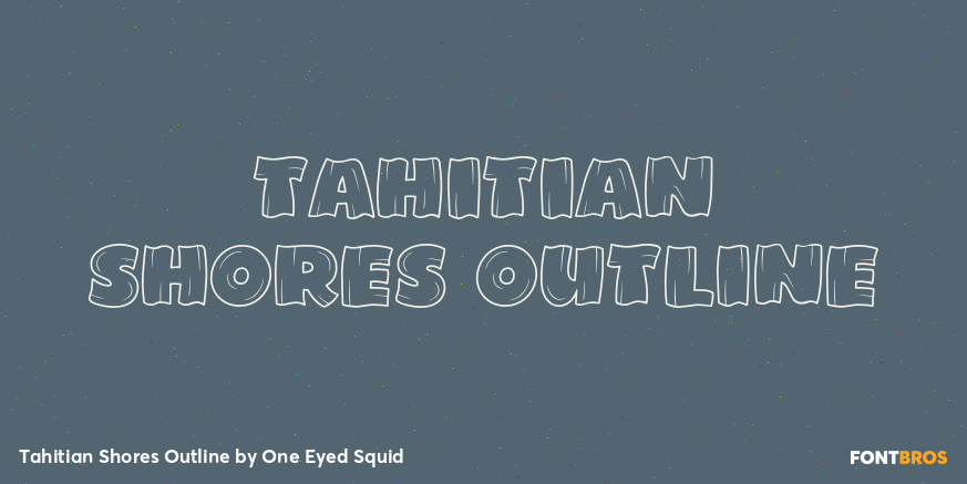 Tahitian Shores Outline Poster