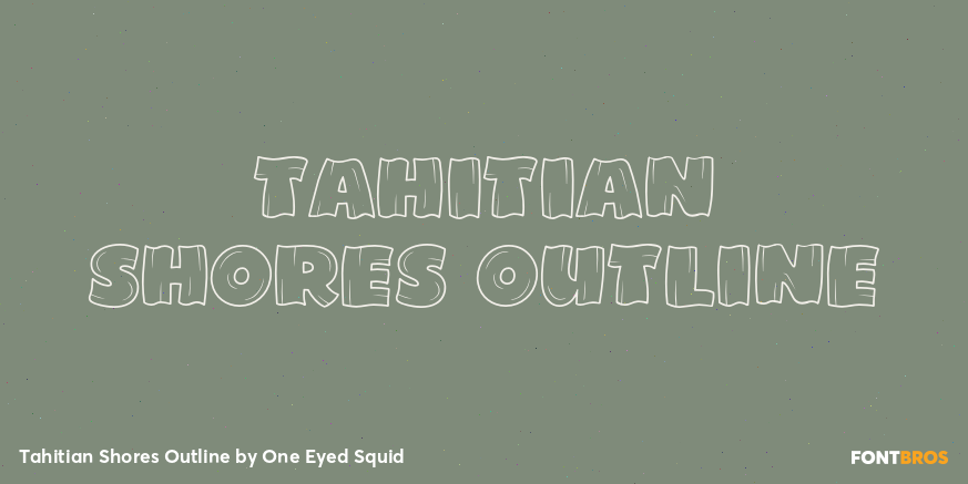 Tahitian Shores Outline Poster