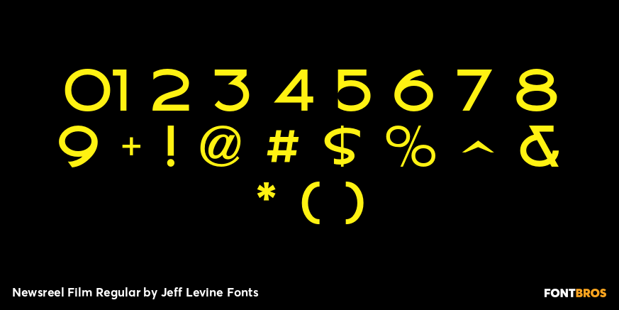 Newsreel Film Regular Font Poster #4