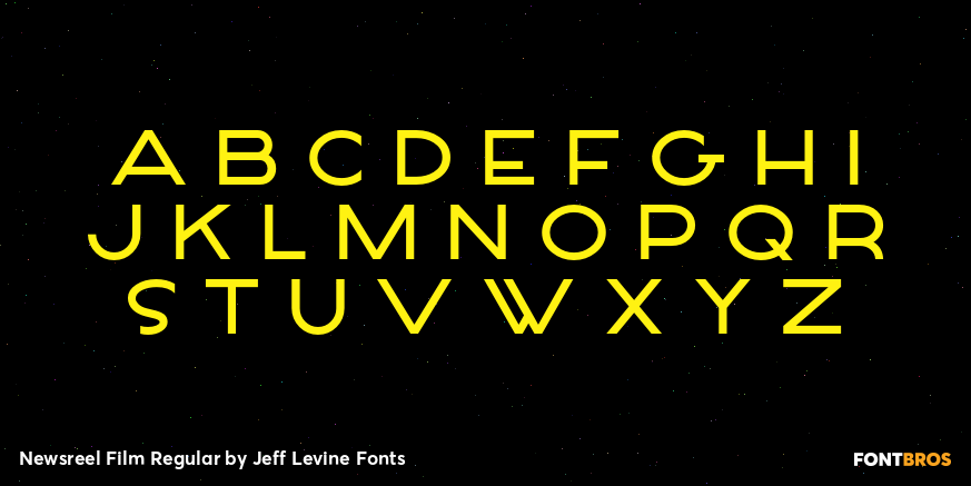 Newsreel Film Regular Font Poster #1