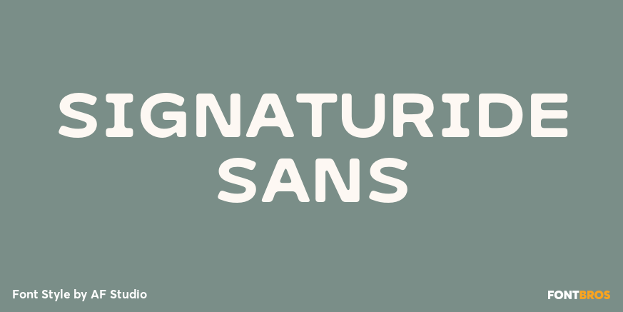 Signaturide Sans Poster