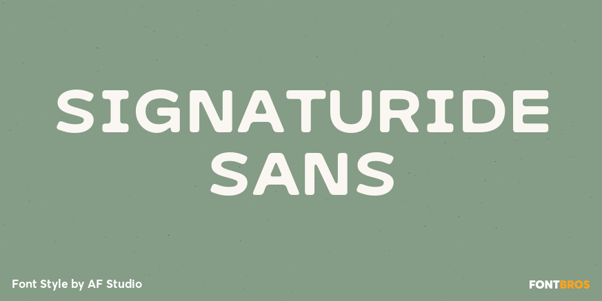 Signaturide Sans Poster