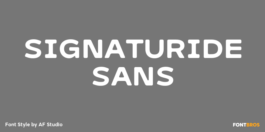 Signaturide Sans Poster