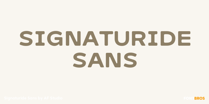Signaturide Sans Poster