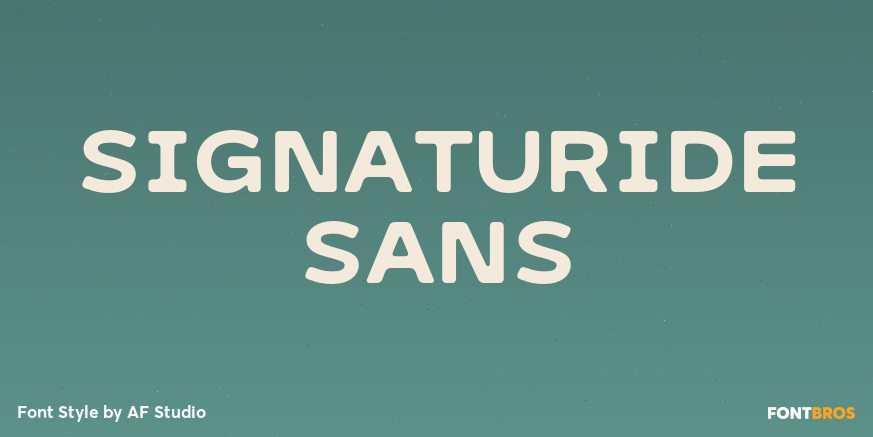 Signaturide Sans Poster