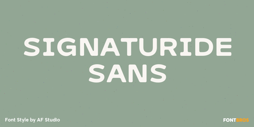 Signaturide Sans Poster