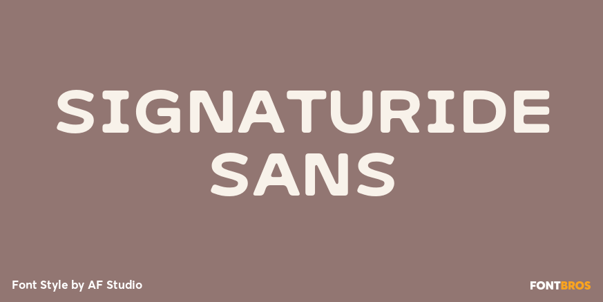 Signaturide Sans Poster