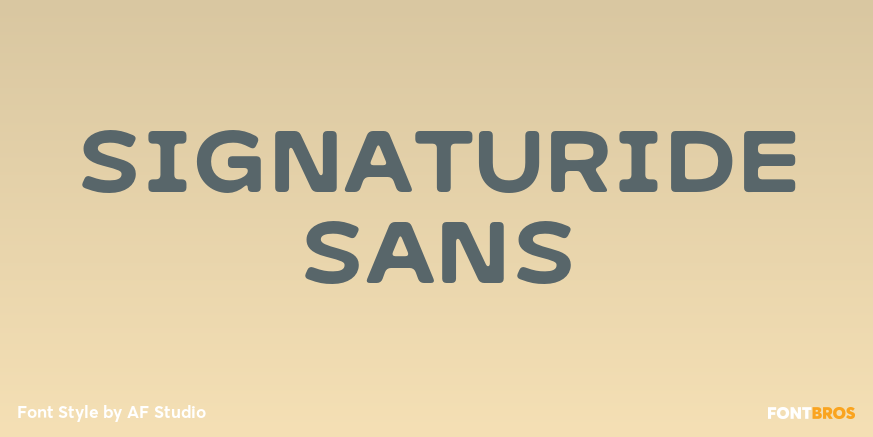 Signaturide Sans Poster