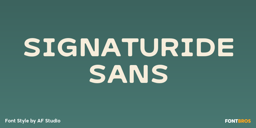 Signaturide Sans Poster