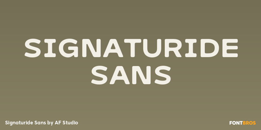 Signaturide Sans Poster