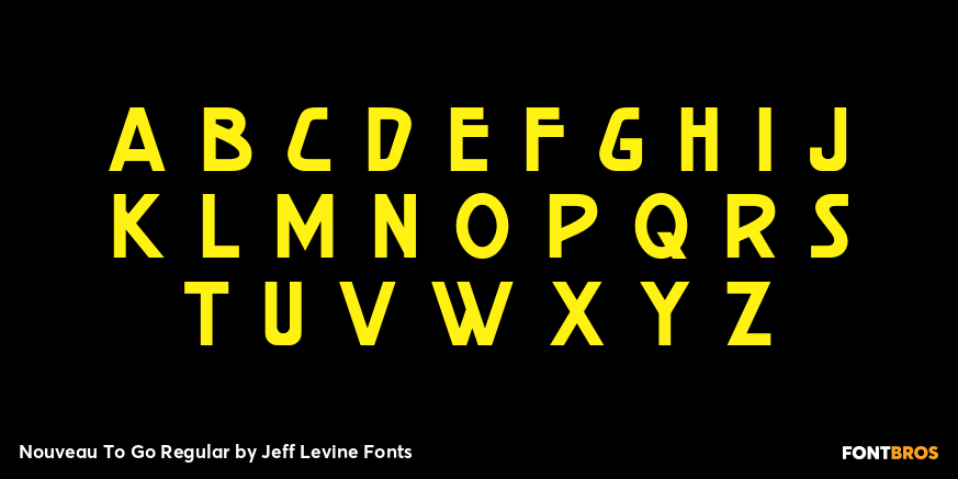 Nouveau To Go Regular Font Poster #3