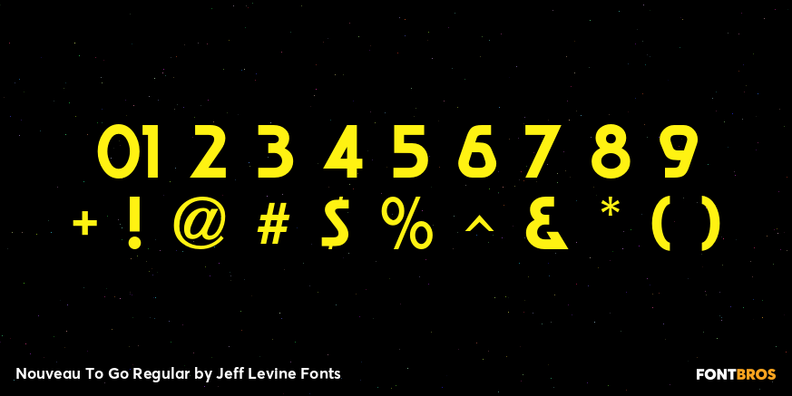 Nouveau To Go Regular Font Poster #4
