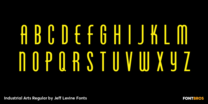 Industrial Arts Regular Font Poster #3