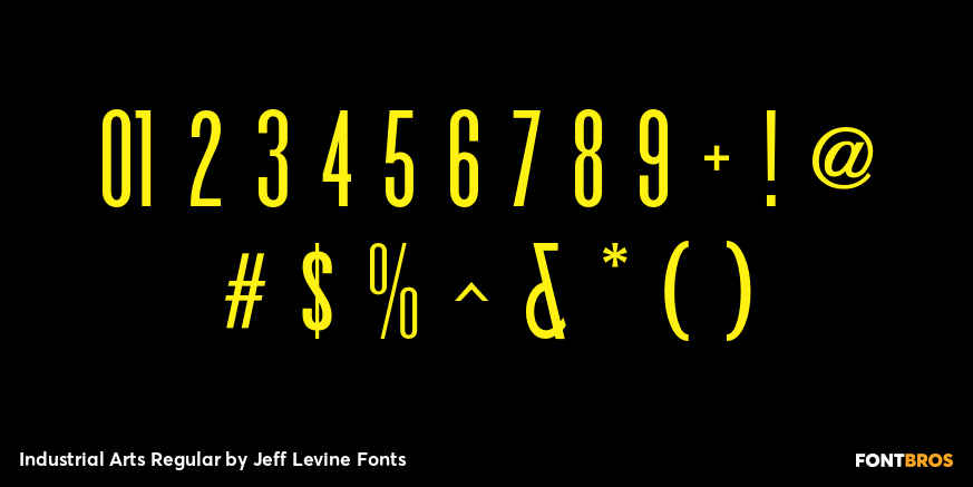 Industrial Arts Regular Font Poster #4